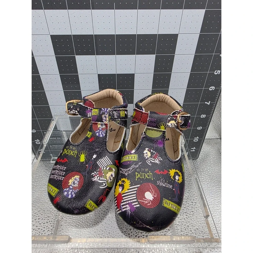 Monkey Feet Harry Potter Leather Moccasins T-Strap Baby Shoes Size 12-18 Months